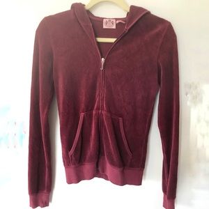 Juicy Couture Terry cloth hooded sweatshirt